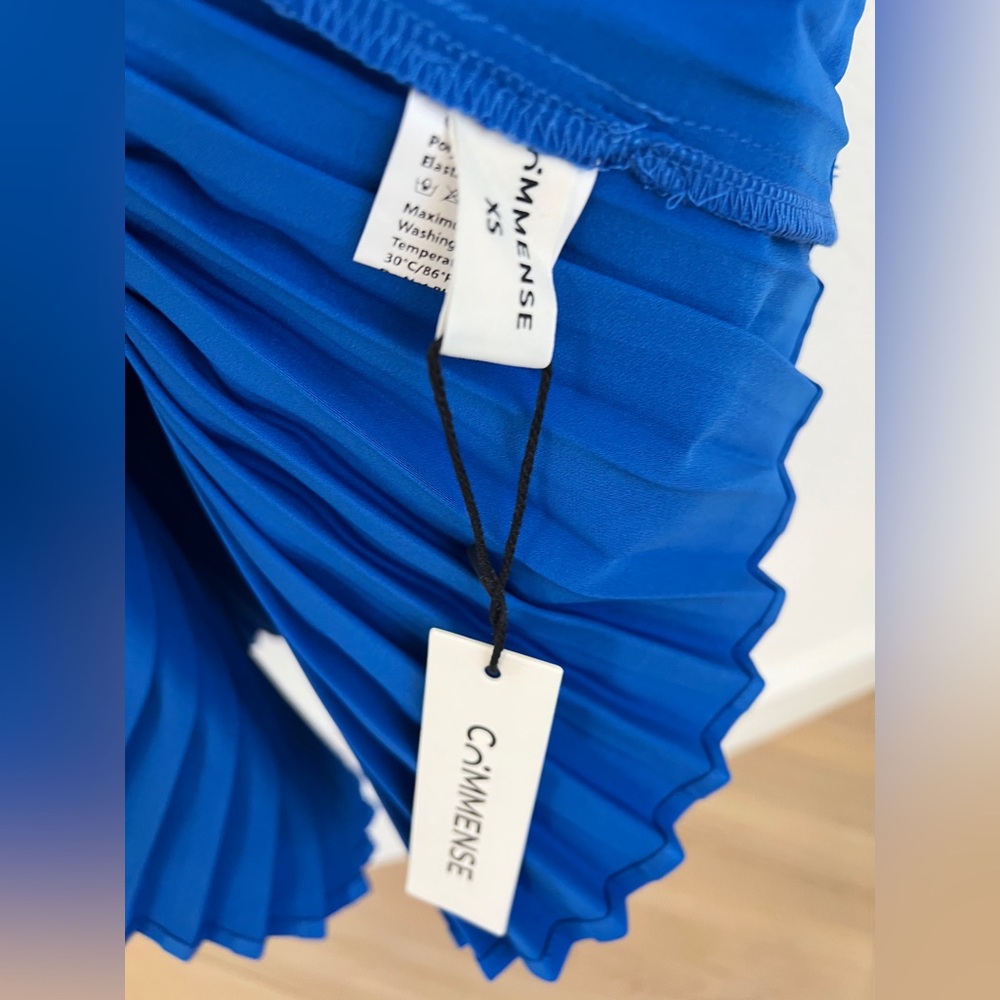 Commense Square Neck Pleated Mini Dress - image 5